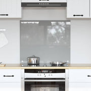 Køkkenbacksplash Lysegrå 70 x 60 cm hærdet glas
