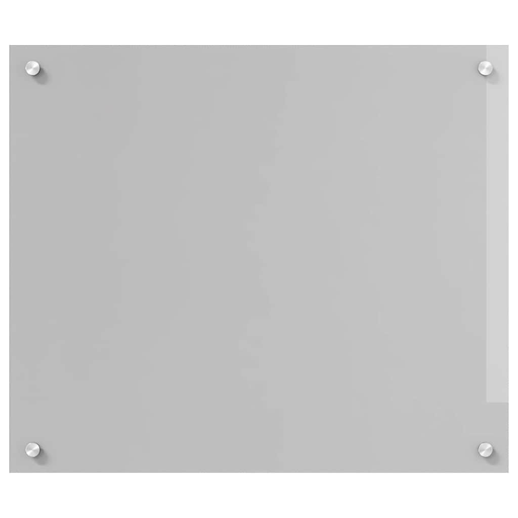 Køkkenbacksplash Lysegrå 70 x 60 cm hærdet glas