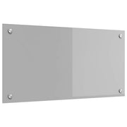 Køkkenbacksplash Lysegrå 80 x 40 cm hærdet glas