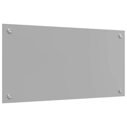 Køkkenbacksplash Lysegrå 80 x 40 cm hærdet glas