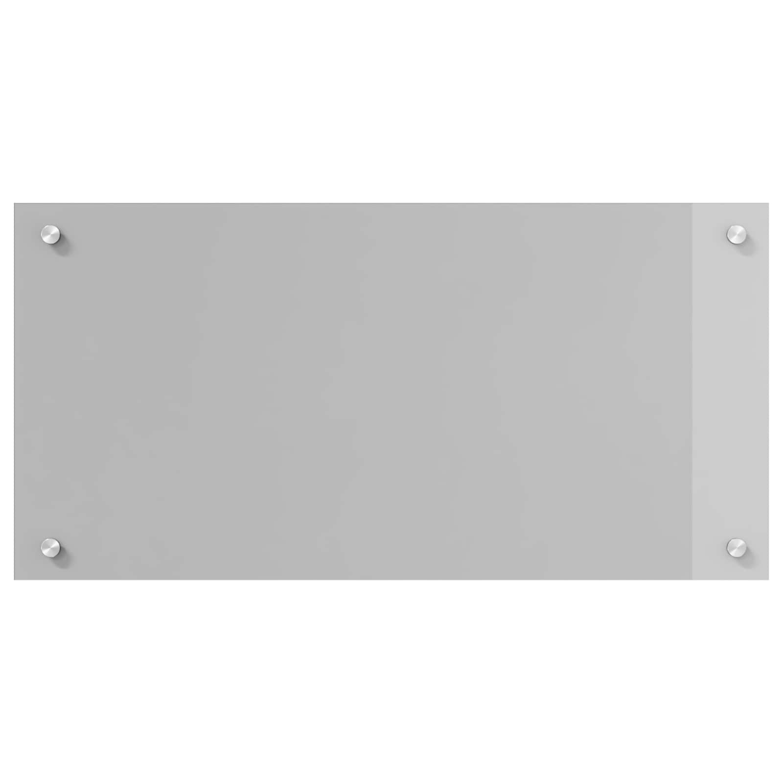 Køkkenbacksplash Lysegrå 80 x 40 cm hærdet glas