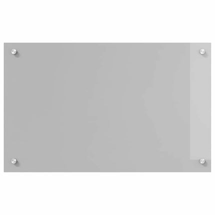 Køkkenbacksplash Lysegrå 80 x 50 cm hærdet glas