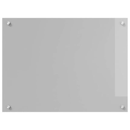 Køkkenbacksplash Lysegrå 80 x 60 cm hærdet glas