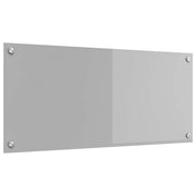 Køkkenbacksplash Lysegrå 90 x 40 cm hærdet glas