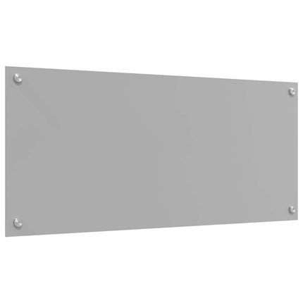 Køkkenbacksplash Lysegrå 90 x 40 cm hærdet glas