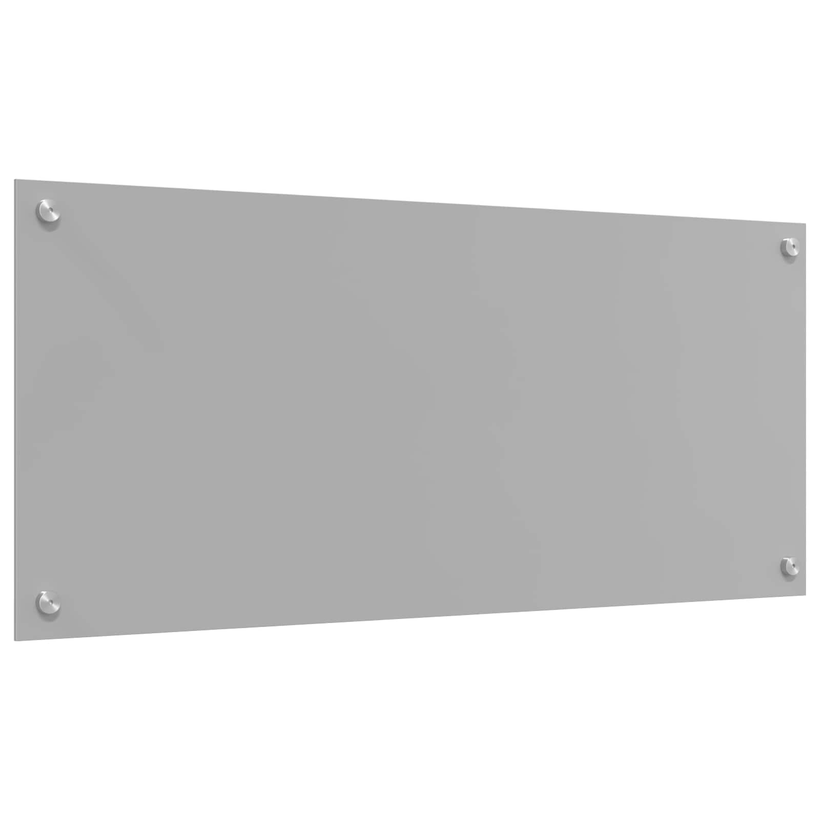Køkkenbacksplash Lysegrå 90 x 40 cm hærdet glas