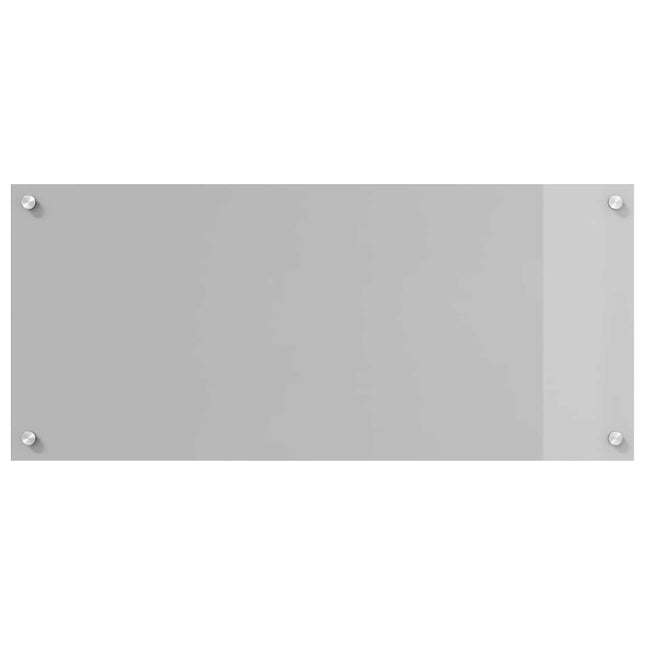 Køkkenbacksplash Lysegrå 90 x 40 cm hærdet glas