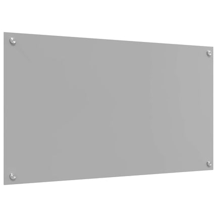 Køkkenbacksplash Lysegrå 90 x 50 cm hærdet glas