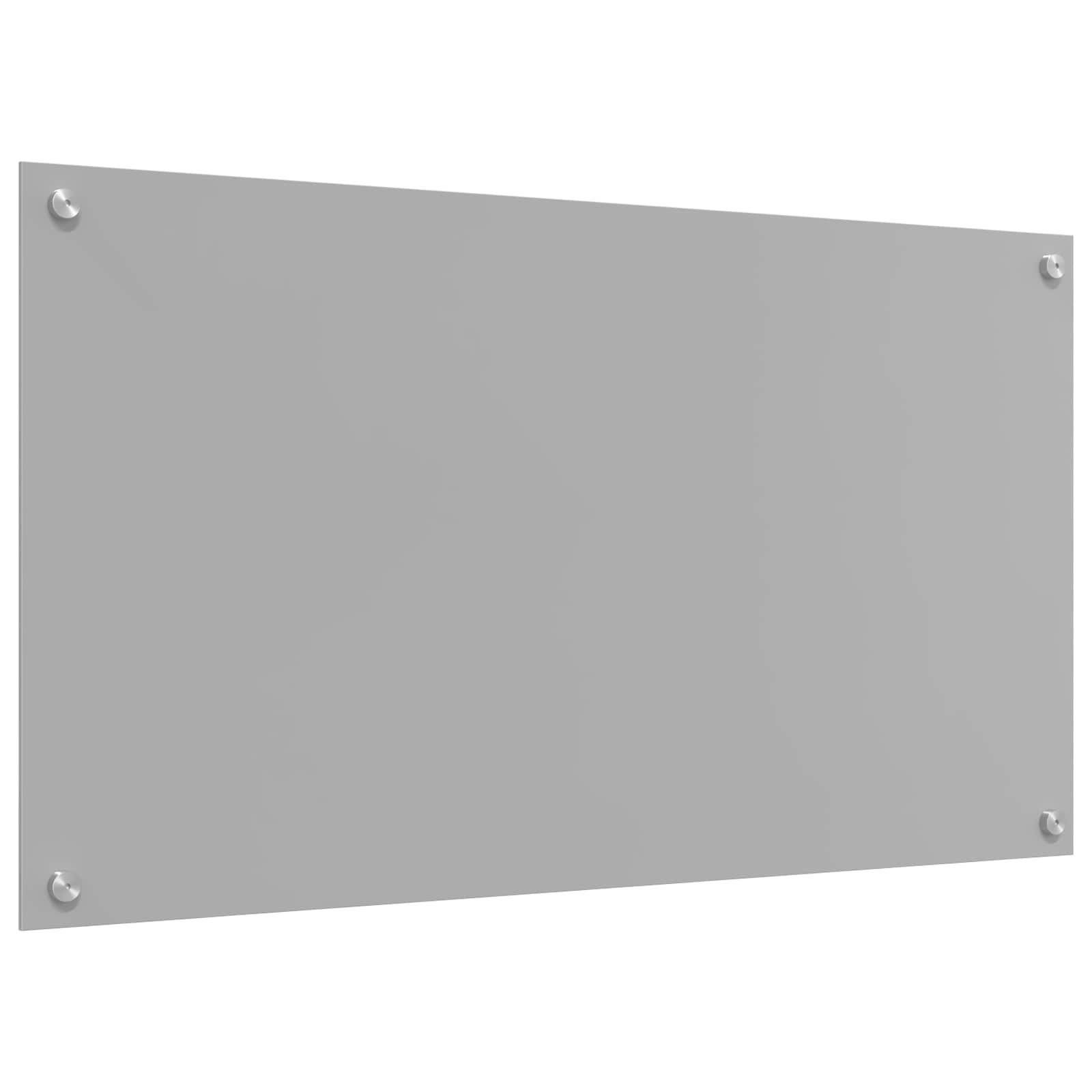 Køkkenbacksplash Lysegrå 90 x 50 cm hærdet glas
