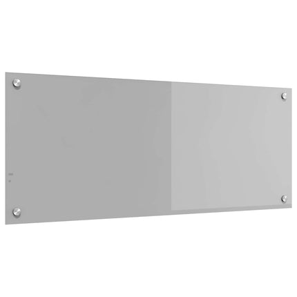 Køkkenbacksplash Lysegrå 100 x 40 cm hærdet glas