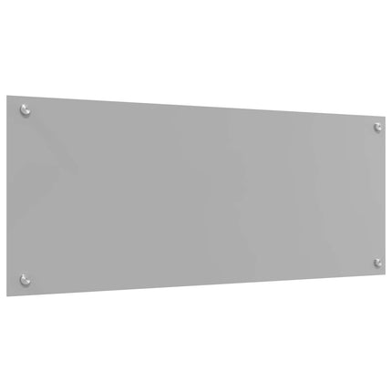 Køkkenbacksplash Lysegrå 100 x 40 cm hærdet glas