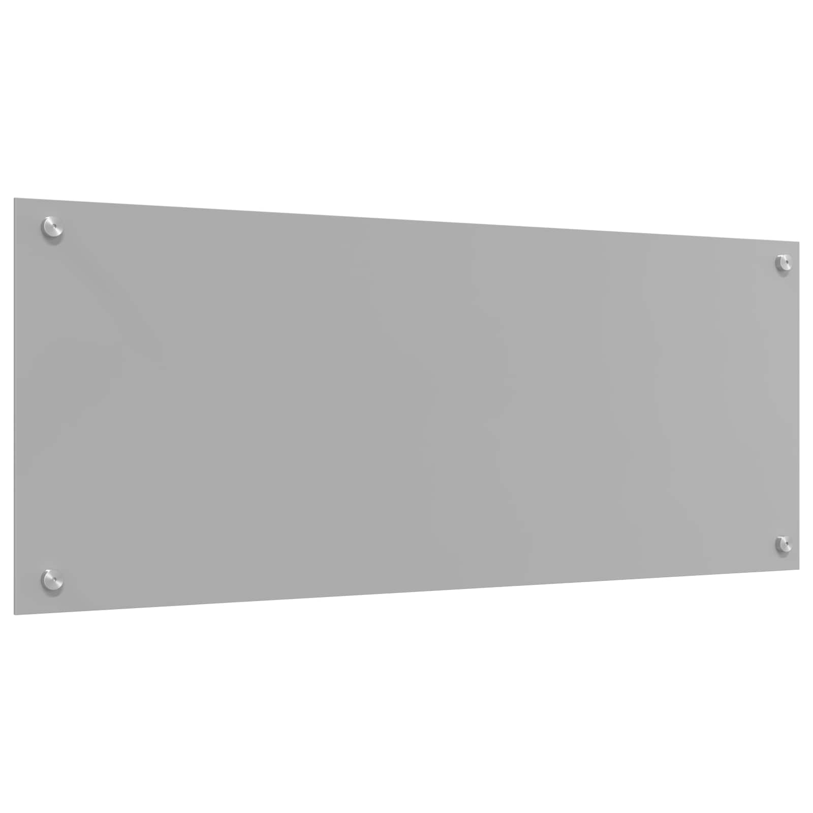 Køkkenbacksplash Lysegrå 100 x 40 cm hærdet glas