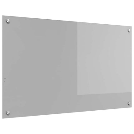 Køkkenbacksplash Lysegrå 100 x 60 cm hærdet glas