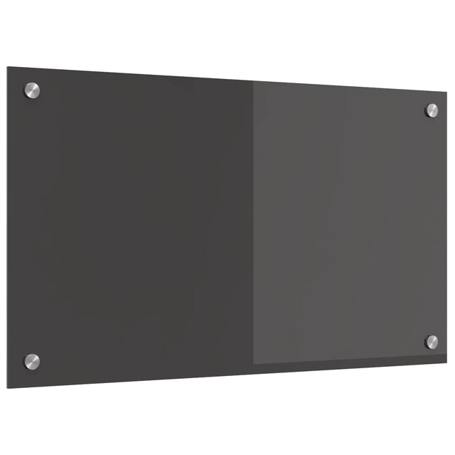 Køkkenbacksplash Mørkegrå 70 x 40 cm hærdet glas