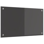 Køkkenbacksplash Mørkegrå 70 x 40 cm hærdet glas