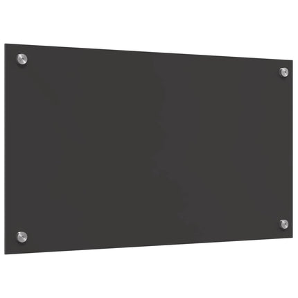 Køkkenbacksplash Mørkegrå 70 x 40 cm hærdet glas