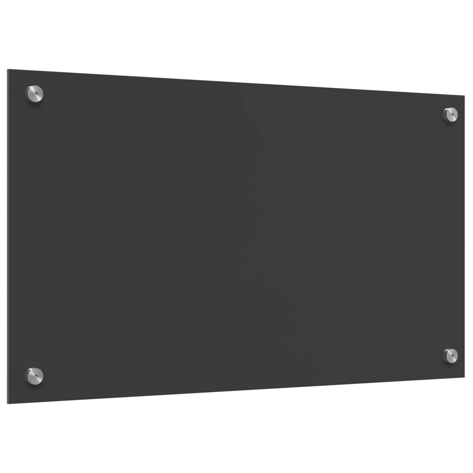 Køkkenbacksplash Mørkegrå 70 x 40 cm hærdet glas