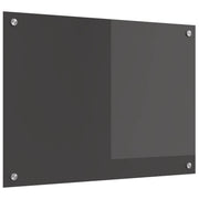 Køkkenbacksplash Mørkegrå 70 x 50 cm hærdet glas