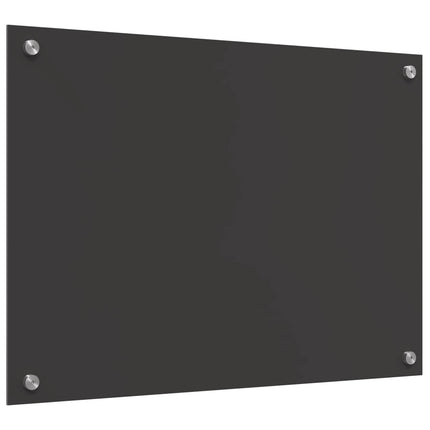 Køkkenbacksplash Mørkegrå 70 x 50 cm hærdet glas