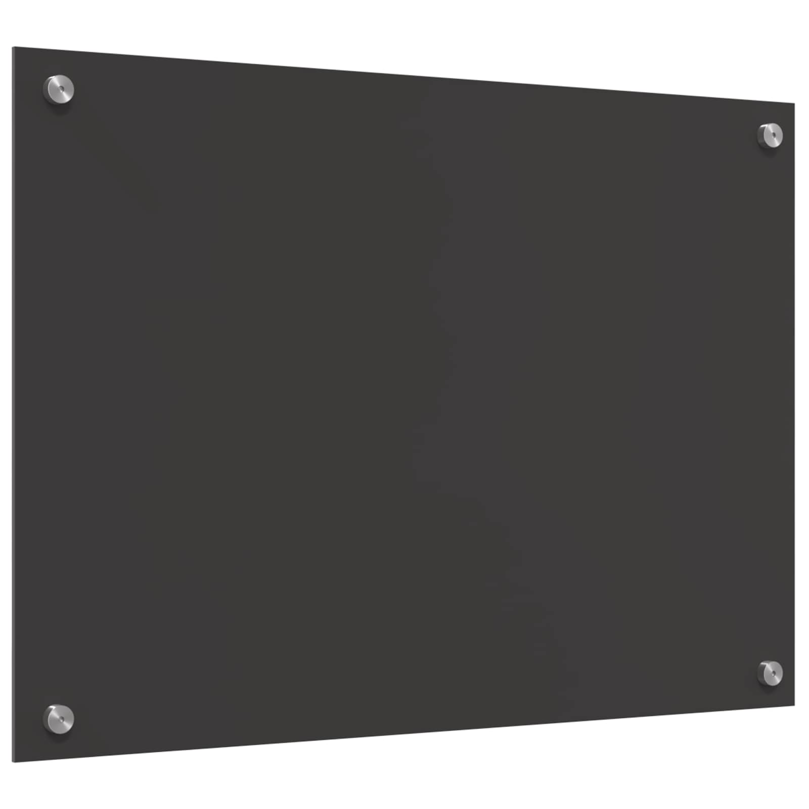 Køkkenbacksplash Mørkegrå 70 x 50 cm hærdet glas
