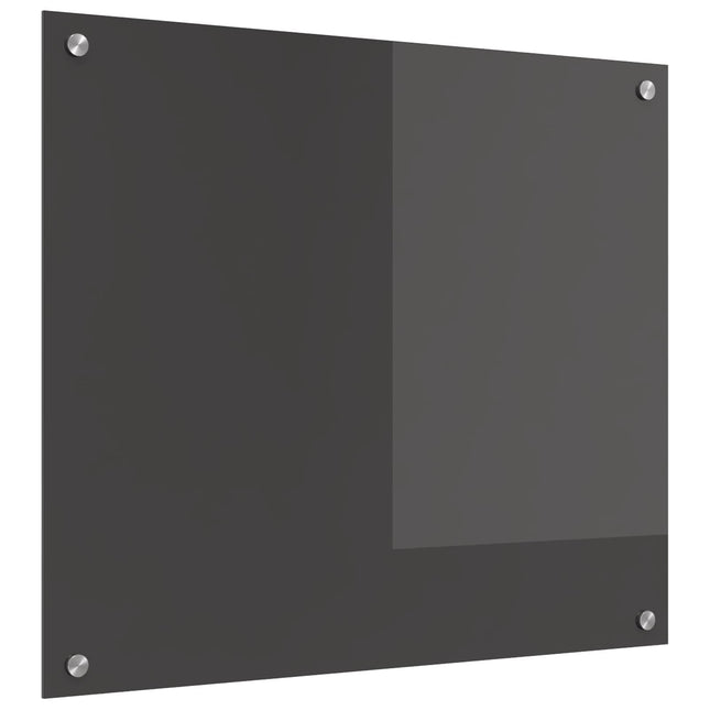 Køkkenbacksplash Mørkegrå 70 x 60 cm hærdet glas