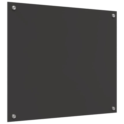 Køkkenbacksplash Mørkegrå 70 x 60 cm hærdet glas