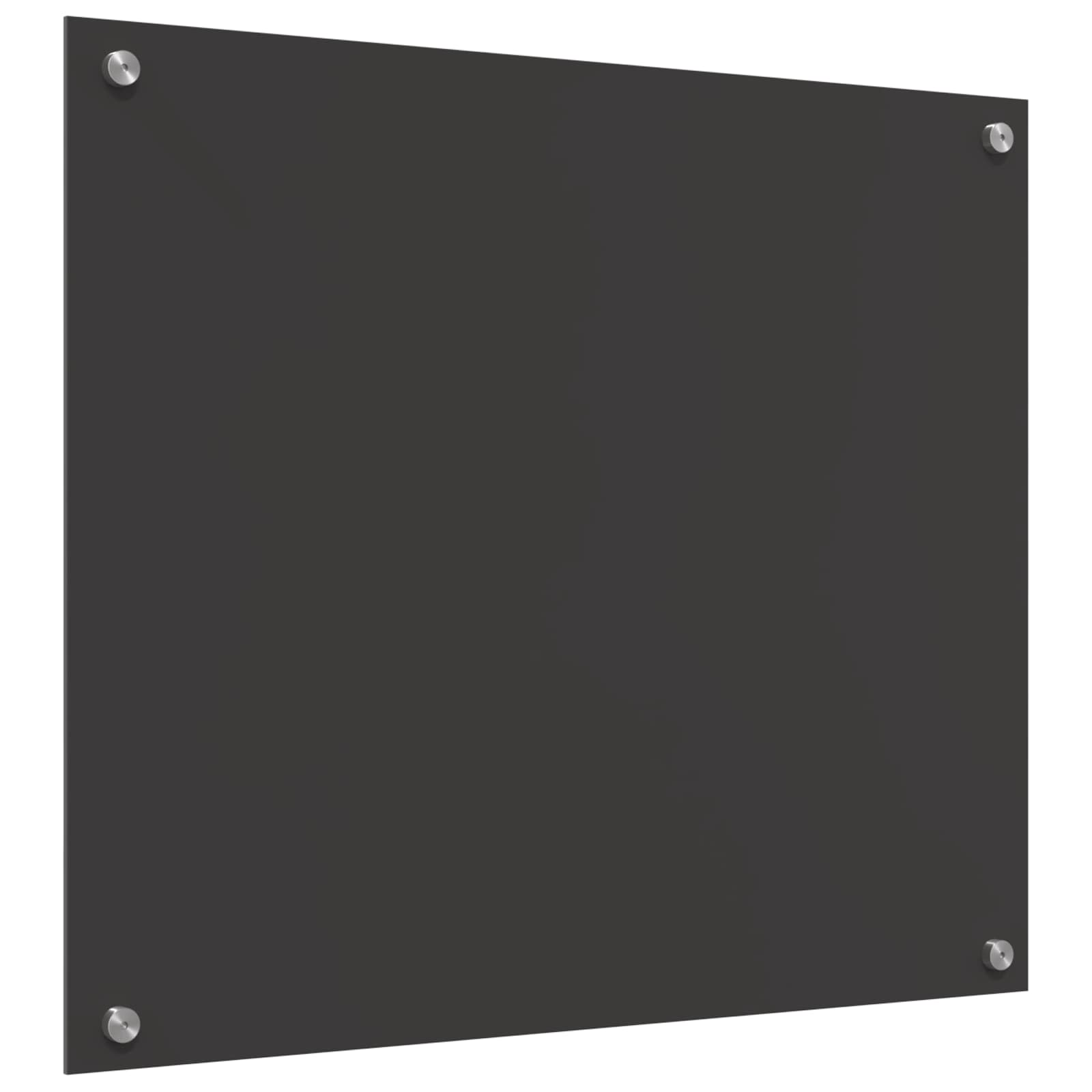 Køkkenbacksplash Mørkegrå 70 x 60 cm hærdet glas