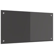 Køkkenbacksplash Mørkegrå 80 x 40 cm hærdet glas