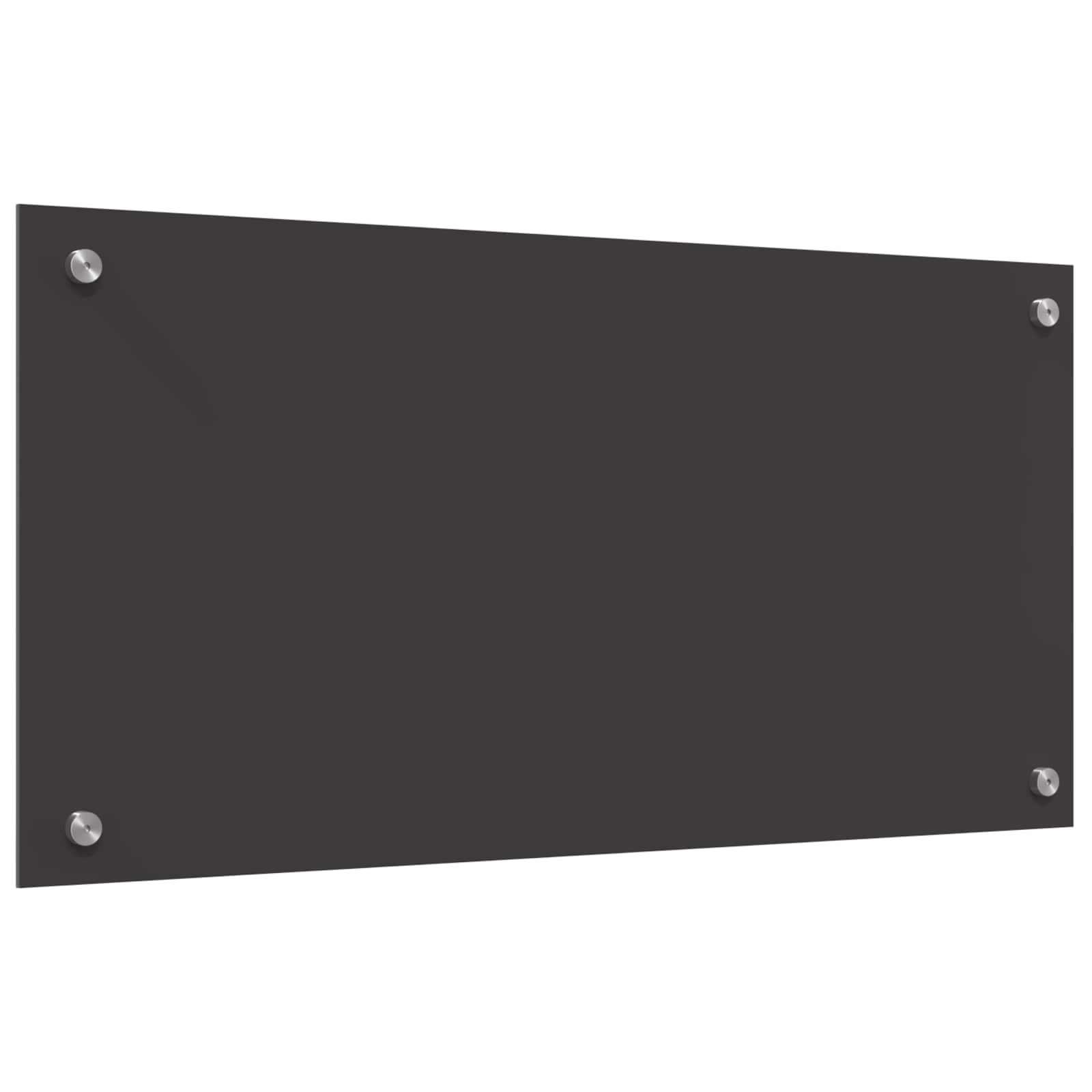 Køkkenbacksplash Mørkegrå 80 x 40 cm hærdet glas
