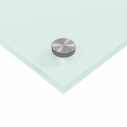 Køkkenbacksplash Hvid 110 x 50 cm hærdet glas