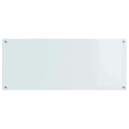 Køkkenbacksplash Hvid 120 x 50 cm hærdet glas