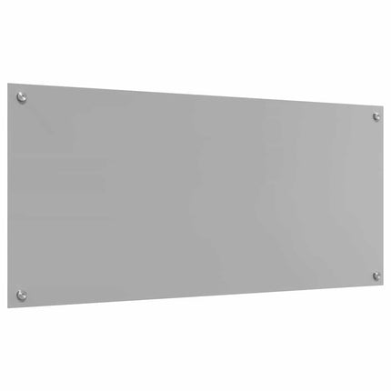 Køkkenbacksplash Lysegrå 110 x 50 cm hærdet glas