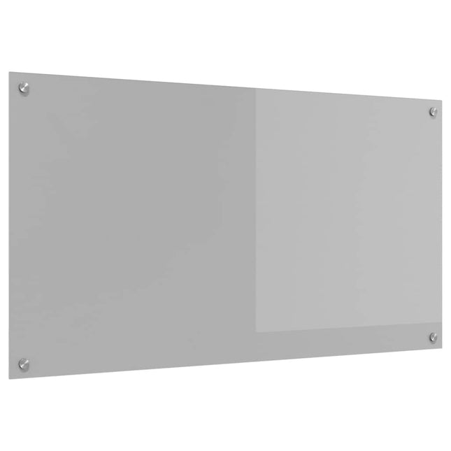 Køkkenbacksplash Lysegrå 110 x 60 cm hærdet glas