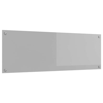 Køkkenbacksplash Lysegrå 120 x 40 cm hærdet glas