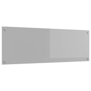 Køkkenbacksplash Lysegrå 120 x 40 cm hærdet glas