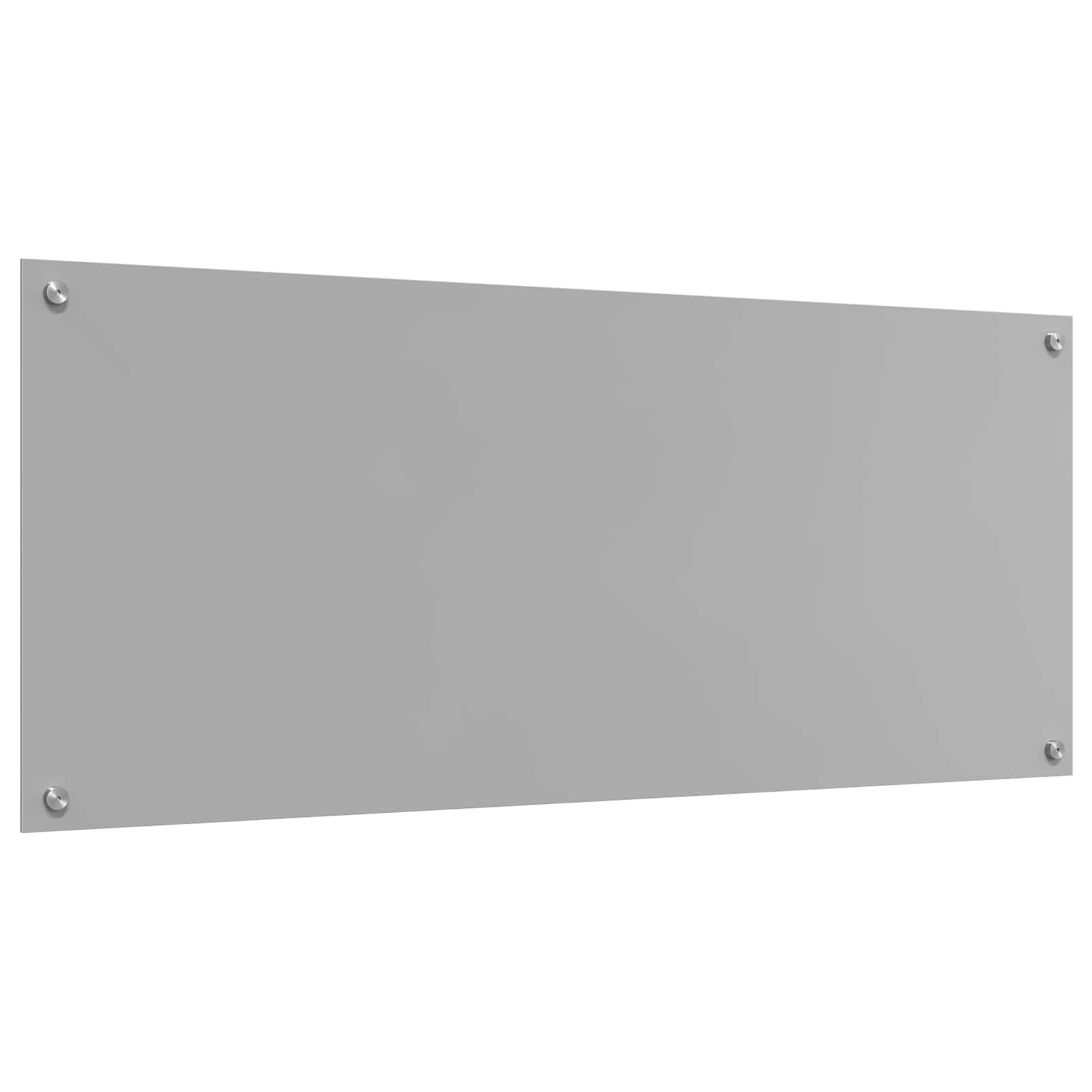 Køkkenbacksplash Lysegrå 120 x 50 cm hærdet glas