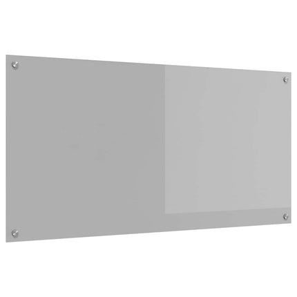 Køkkenbacksplash Lysegrå 120 x 60 cm hærdet glas