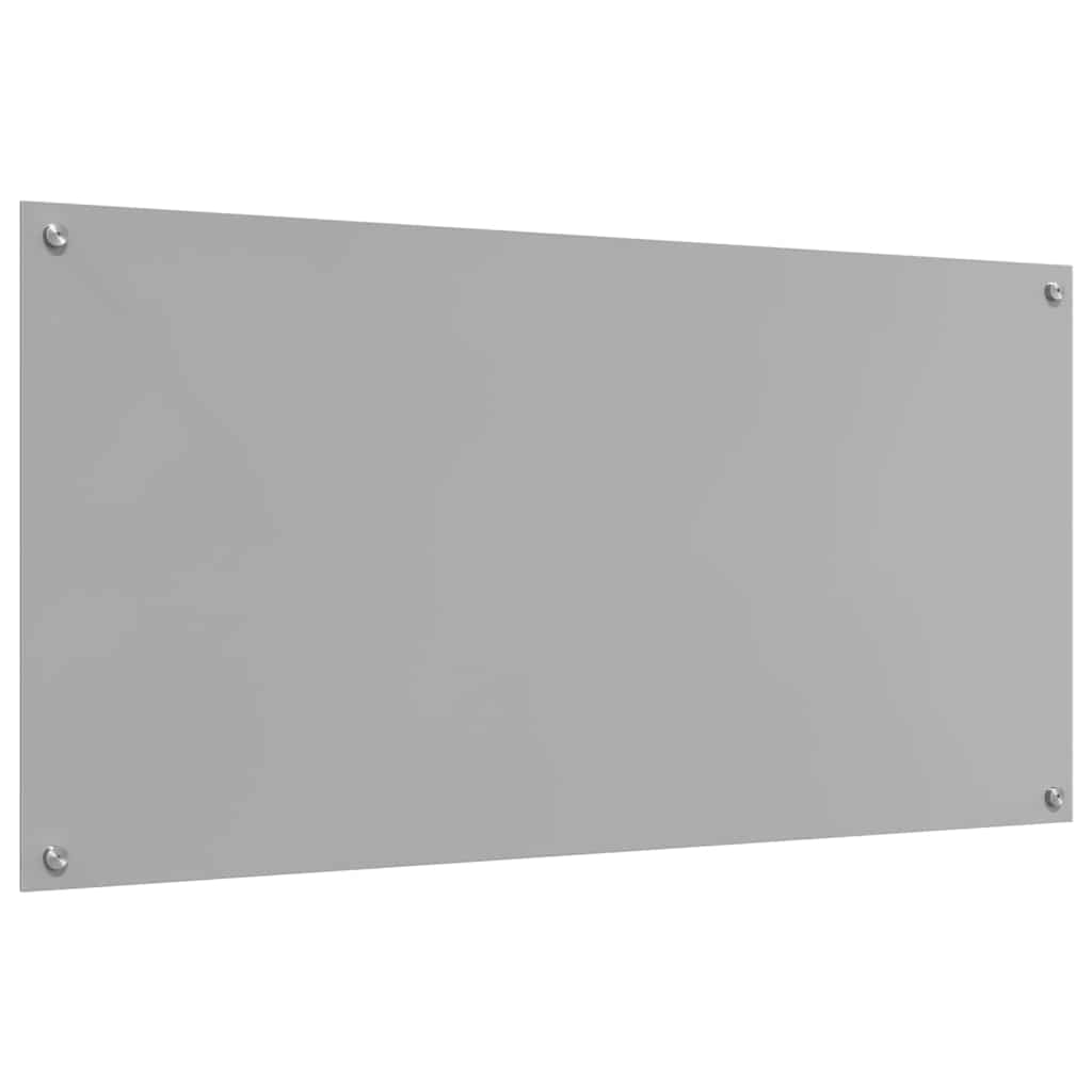 Køkkenbacksplash Lysegrå 120 x 60 cm hærdet glas