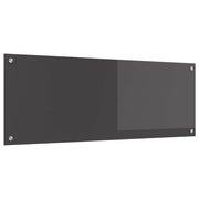 Køkkenbacksplash Mørkegrå 110 x 40 cm hærdet glas