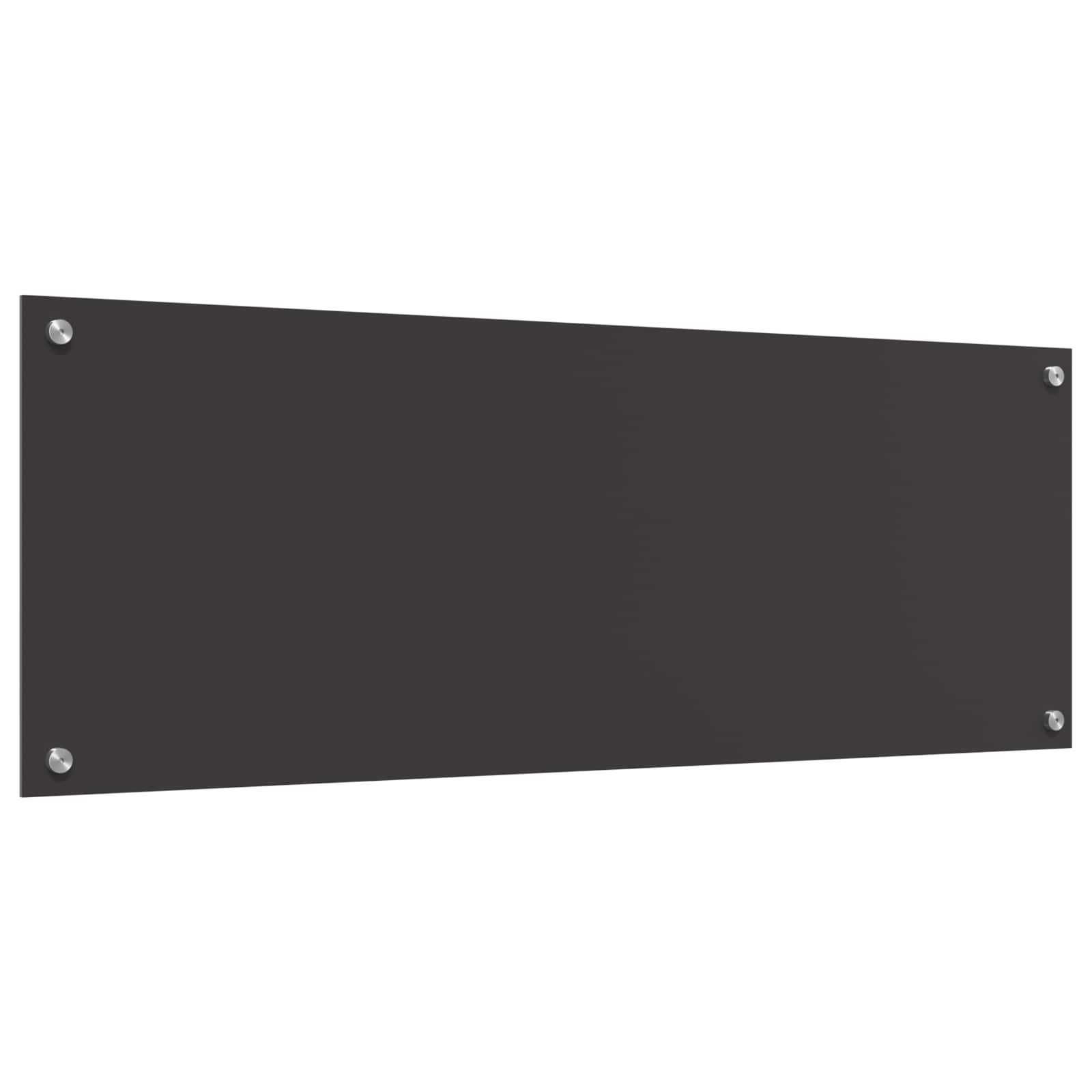 Køkkenbacksplash Mørkegrå 110 x 40 cm hærdet glas