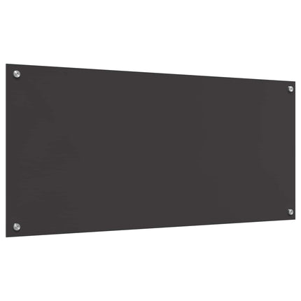 Køkkenbacksplash Mørkegrå 110 x 50 cm hærdet glas