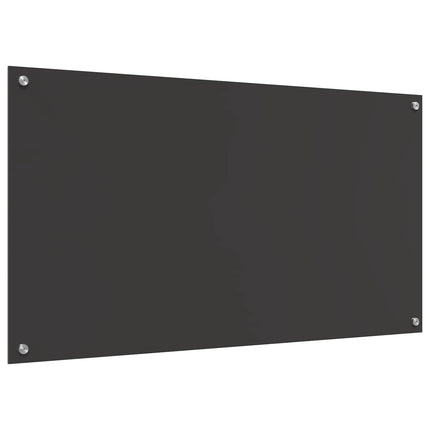 Køkkenbacksplash Mørkegrå 110 x 60 cm hærdet glas