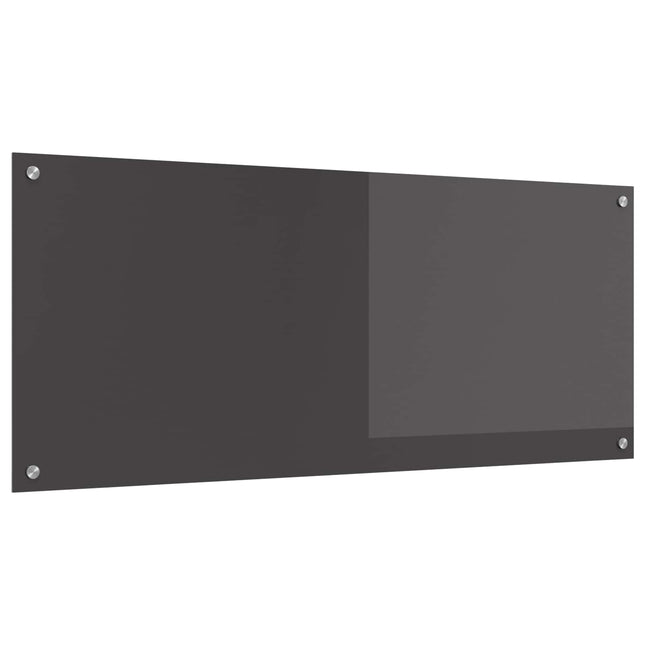 Køkkenbacksplash Mørkegrå 120 x 50 cm hærdet glas