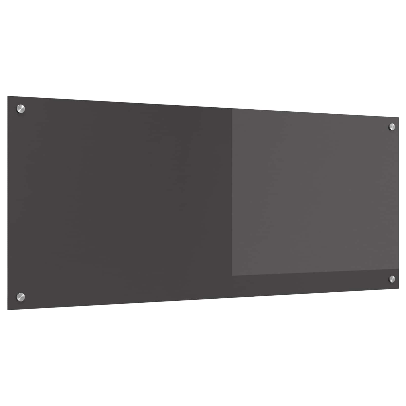 Køkkenbacksplash Mørkegrå 120 x 50 cm hærdet glas