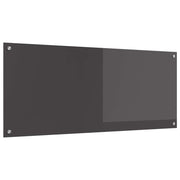 Køkkenbacksplash Mørkegrå 120 x 50 cm hærdet glas