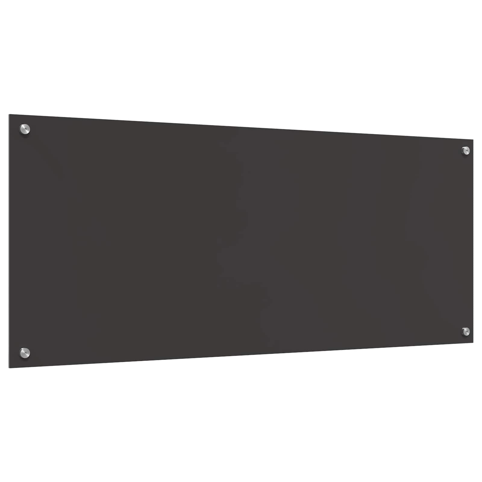 Køkkenbacksplash Mørkegrå 120 x 50 cm hærdet glas