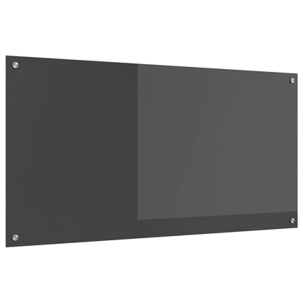 Køkkenbacksplash Mørkegrå 120 x 60 cm hærdet glas