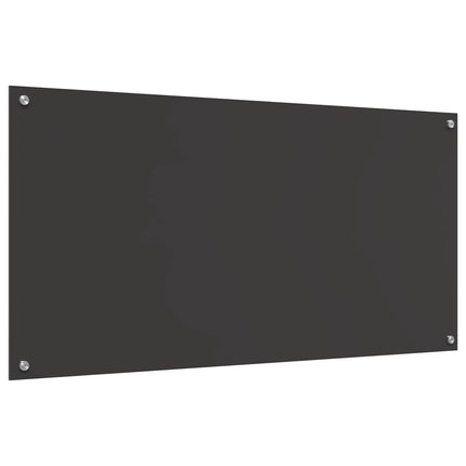 Køkkenbacksplash Mørkegrå 120 x 60 cm hærdet glas
