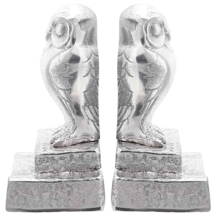 Bogstøtter 2 pcs Sølv 12 x 9 x 19 cm Aluminium