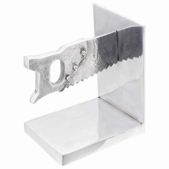 Bogstøtter 2 pcs Sølv 11 x 14 x 17,5 cm Aluminium